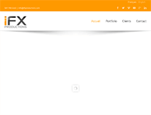 Tablet Screenshot of ifxproductions.com